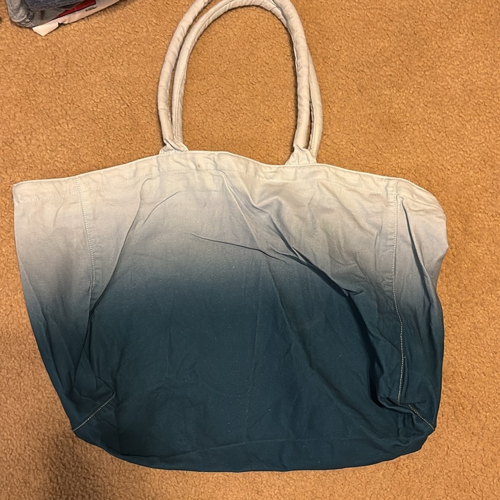 Athleta Blue and White Tote Bag Versatile Durable Design - Picture 4 of 4